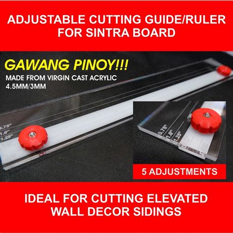 sintra board cutter|ADJUSTABLE CUTTING GUIDE/RULER FOR SINTRA BOARD.